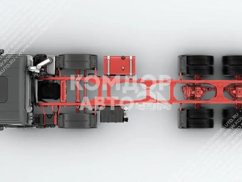 Шасси MAN TGS 41.480 8x4 BB CH под борт с КМУ в заднем свесе