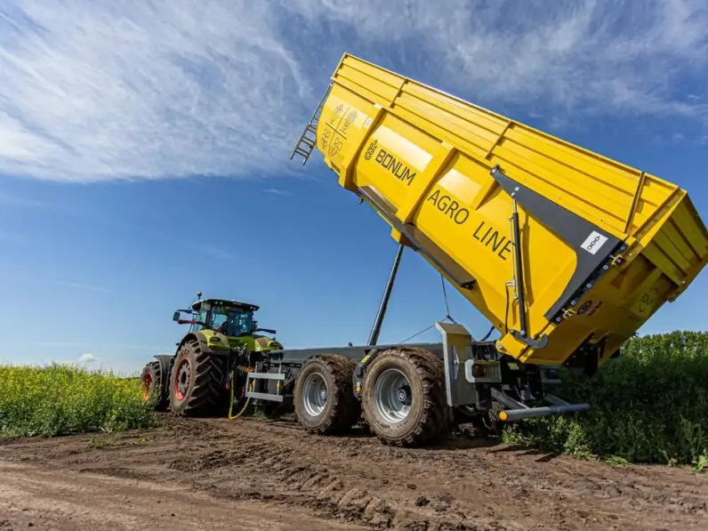 Полуприцеп Bonum самосвальный тракторный полуприцеп 20 м3 (СТПП2000)