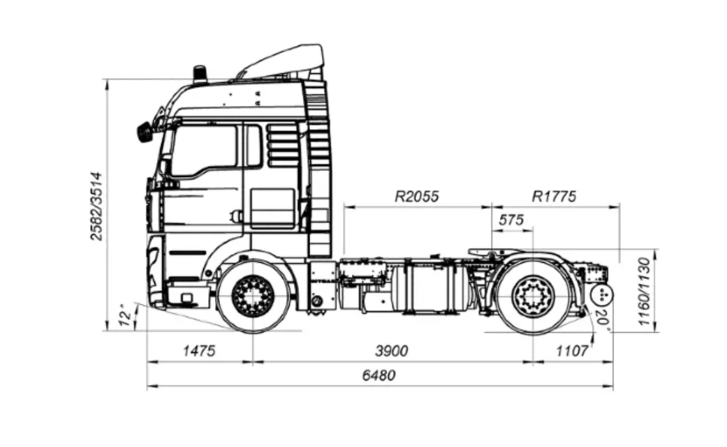 Sitrak max c7h тягач 4х2 с adr