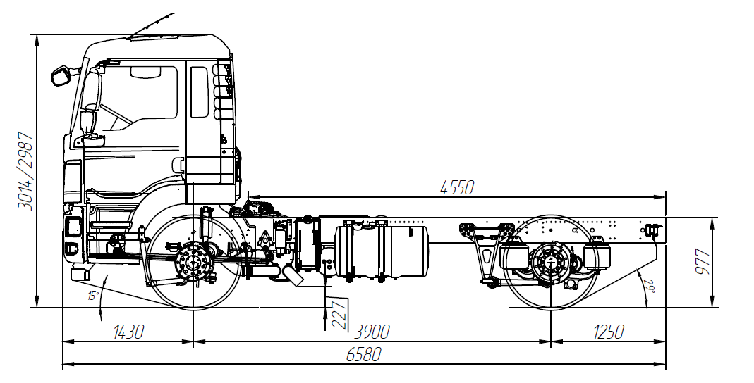 Ситрак 4х2 шасси