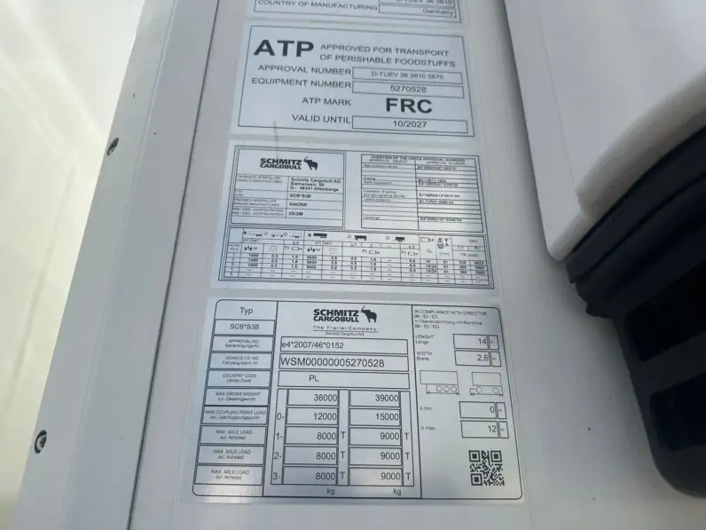 Полуприцеп БУ полуприцеп рефрижератор Schmitz (с пробегом) 16