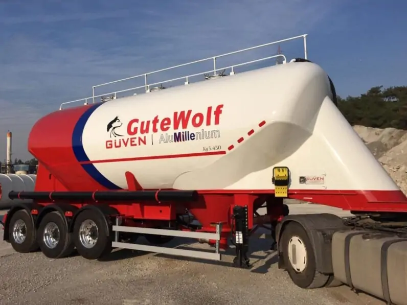 Полуприцеп АЛЮМИНИЕВЫЙ ЦЕМЕНТОВОЗ ФОРМЫ МИЛЛЕНИУМ GUTEWOLF 9