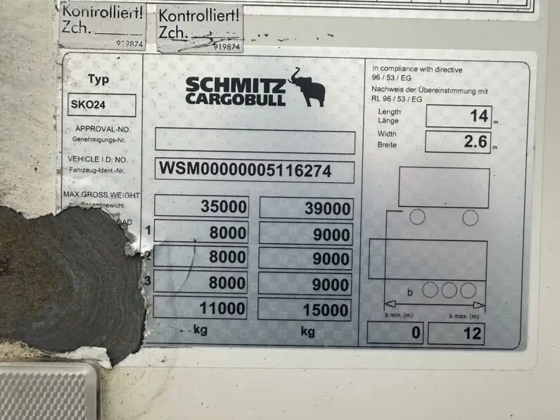 Полуприцеп БУ Полуприцеп-рефрижератор Schmitz SKO24 2013г (с пробегом) 13