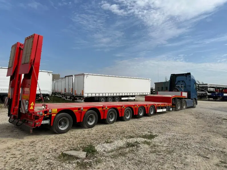 Полуприцеп Раздвижной низкорамный трал ISO PAKCS SLA 6 / 2N - 24 / 50